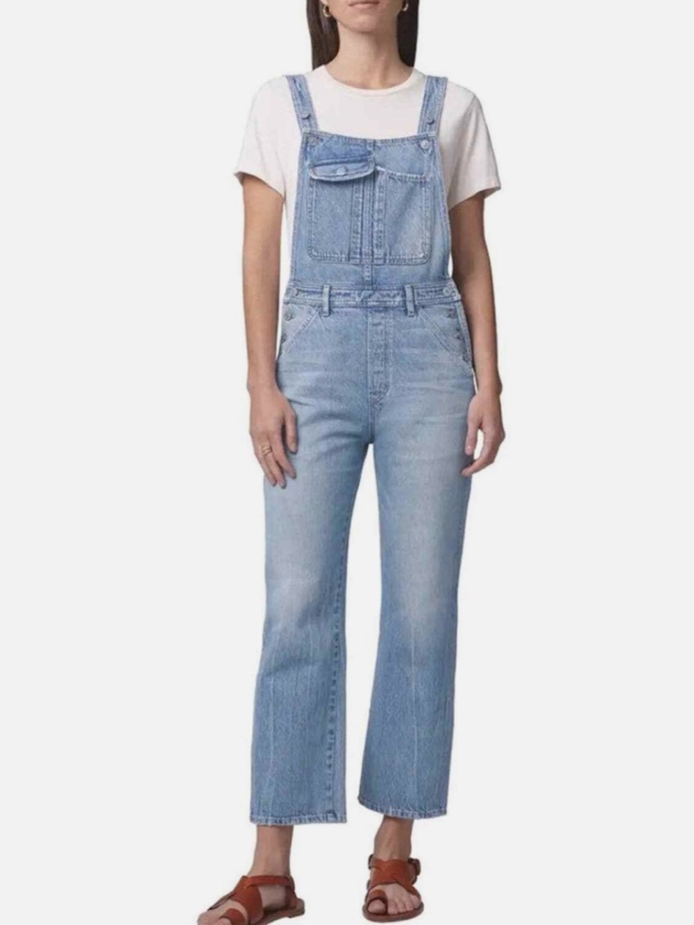 NWOT Citizens of Humanity Jamie denim overalls 4